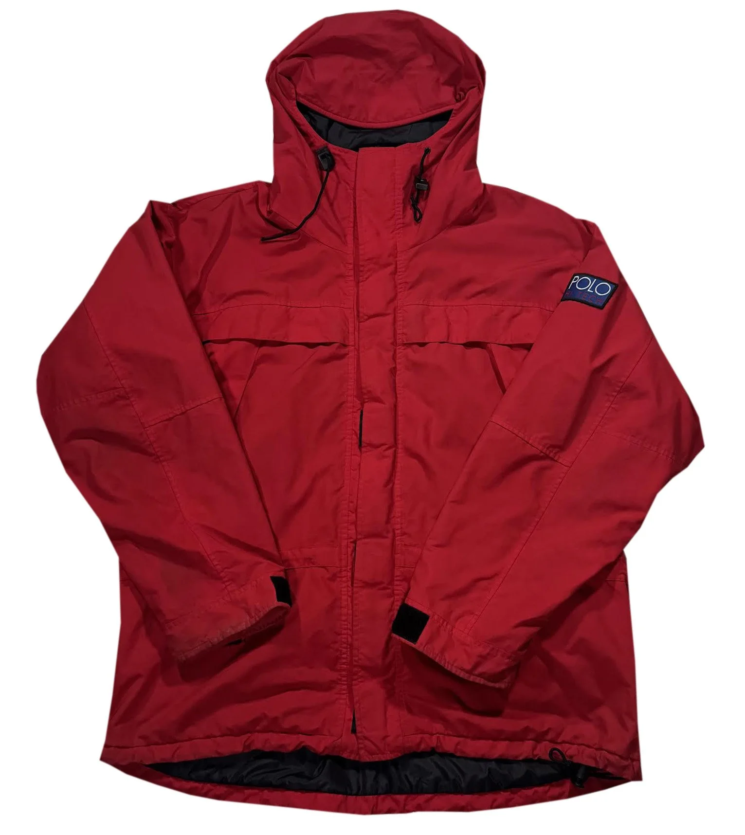 Vintage Polo Ralph Lauren Hi Tech Red Parka (Size L) — RootsBK